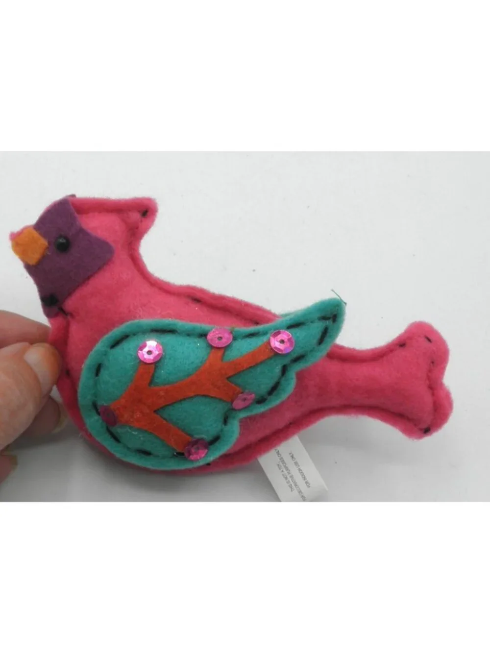 St. Nicholas Square Festive Folk Felt Ornament Lot of 10 Stocking Bird Owl